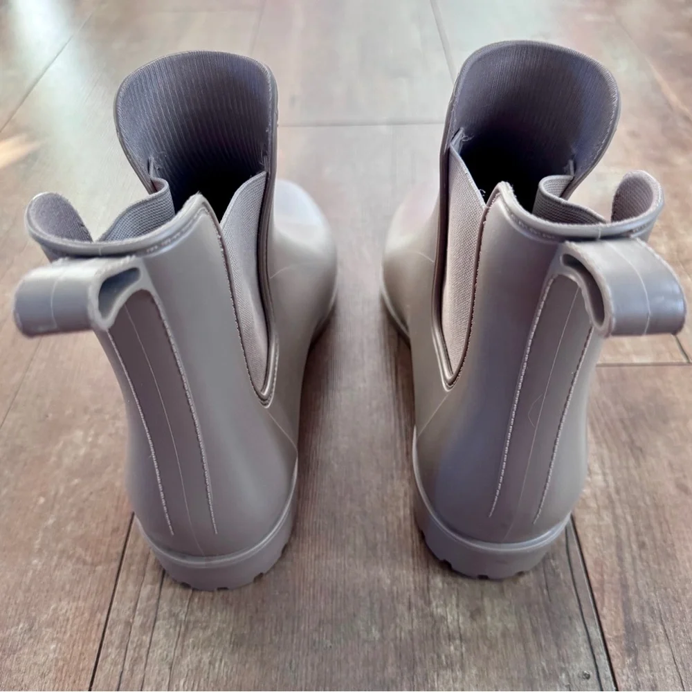 A New Day Taupe Chelsea Rainboots Size 12